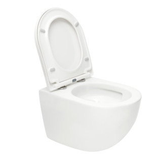 WC s doskou softclose závesné SAT Fusion biele vírové SATFUS010RTORP