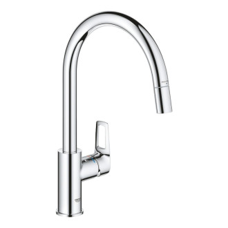 Drezová batéria Grohe Start Loop s vyťahovacou sprškou chróm 30556000