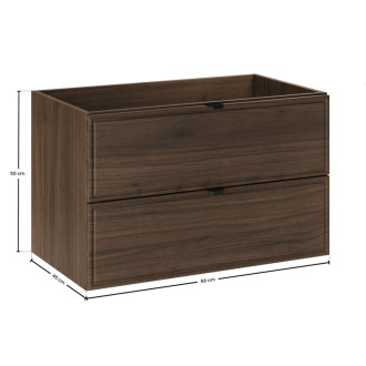 Comad TERRA VILLA 82-80-46-2S skrinka pod umývadlo 80x46x50 cm, orech