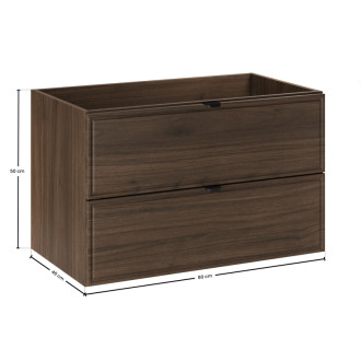 Comad TERRA VILLA 82-80-46-2S skrinka pod umývadlo 80x46x50 cm, orech
