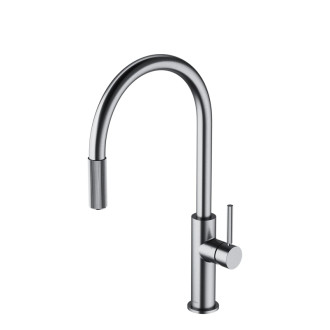 Omnires SWITCH kuchynská batéria s výsuvným výpustom pre filter, nikel kartáčovaný SW9059NI