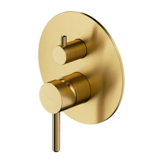 Omnires Y nadomietkový diel sprchovo-vaňovej batérie 3cestné, zlatá kartáčovaná Y1248ROGLB