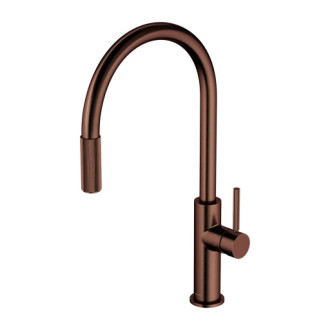 Omnires SWITCH kuchynská batéria s výsuvným výpustom pre filter meď kartáčovaná SW9059ORB