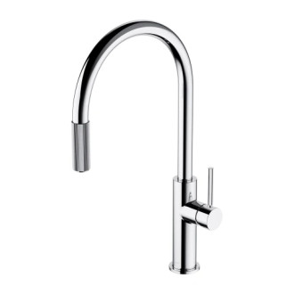 Omnires SWITCH kuchynská batéria s výsuvným výpustom pre filter, chróm lesk SW9059CR