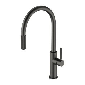 Omnires SWITCH kuchynská batéria s výsuvným výpustom pre filter, grafit kartáčovaný SW9059GR