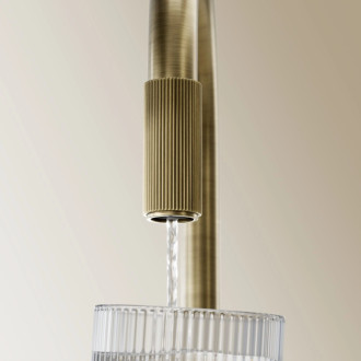 Omnires SWITCH kuchynská batéria s výsuvným výpustom pre filter hnedá kartáčovaná SW9059BR