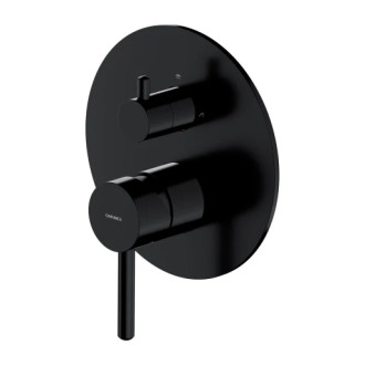 Omnires Y nadomietkový diel sprchovo-vaňovej batérie 3cestné, čierna polomat Y1248ROBL