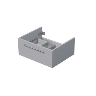 Kúpeľňová skrinka pod umývadlo na dosku Naturel Ratio 60x29,6x50 cm sivá mat ND601Z26.A5866