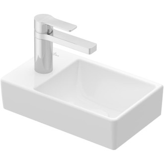 Umývadlo Villeroy & Boch Avento 36x22 cm otvor pre batériu vľavo alpská biela 43003R01