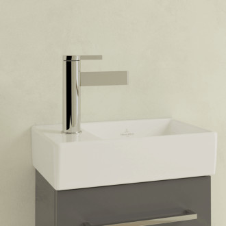 Umývadlo Villeroy &amp; Boch Avento 36x22 cm otvor pre batériu vľavo alpská biela 43003R01