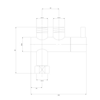 Omnires Y regulátor teploty pre časovú umývadlovú batériu, chróm lesk Y8877CR