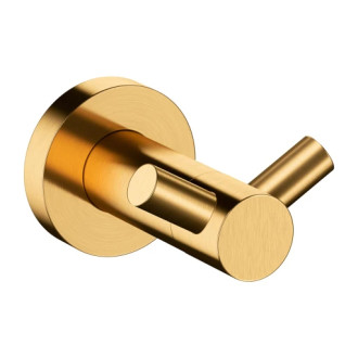 Omnires MODERN PROJECT dvojitý háčik, zlatá kartáčovaná MP60120GLB