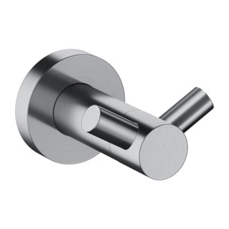 Omnires MODERN PROJECT dvojitý háčik, nikel kartáčovaný MP60120NI