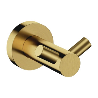 Omnires MODERN PROJECT dvojitý háčik, mosadz kartáčovaná MP60120BSB