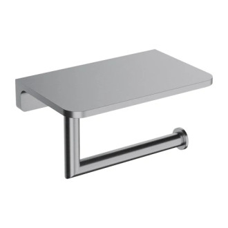 Omnires MODERN PROJECT držiak toaletného papiera s policou, nikel kartáčovaný MP60511NI