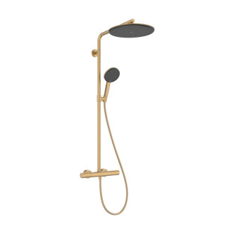 Sprchový systém Hansgrohe Raindance Alive S Puro s termostatickou batériou kartáčovaný bronz 24593140