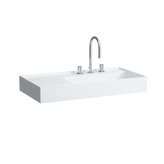 Umývadlo Laufen Kartell By Laufen 90x46 cm bez otvoru pre batériu, bez prepadu H8103390001121