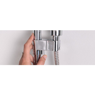 Sprchový systém Ravak DS090.00 bez batérie strieborná X07P232