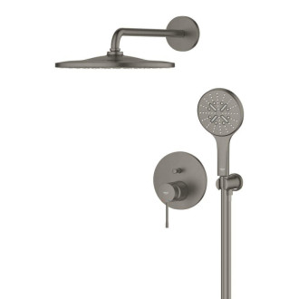 Sprchový systém Grohe Essence vrátane podomietkového telesa kartáčovaný Hard Graphite 25287AL0