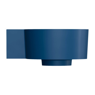 Omnires OVO M+ umývadlo na dosku/závesné ľavé, 33 x 34 cm, midnight blue mat OVO335UWLMB