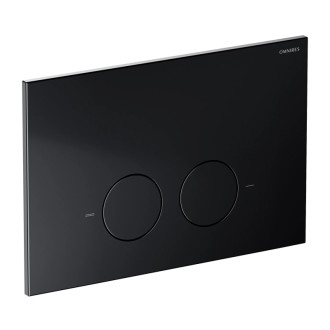 Omnires STRONGFRAME + MINIMAL podomietkový WC set, čierna mat STFWC1M-RBLM