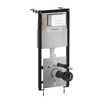 Omnires STRONGFRAME + MINIMAL podomietkový WC set s ECO splach, biela lesk STFWCECO1M-RBP