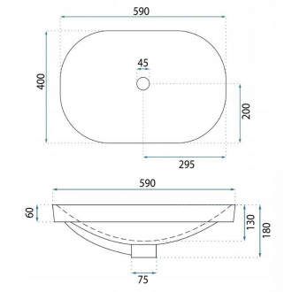 REA Umývadlo na dosku BASARO TERRA BAS-U1011