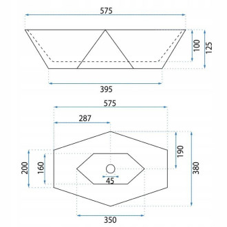 REA Umývadlo na dosku BASARO EURUS BAS-U1010