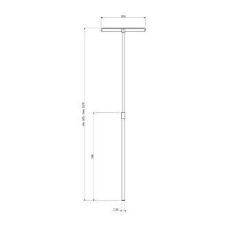 Omnires UNI stierka na vodu s teleskopickou rukoväťou, nikel kartáčovaný UN60920NI
