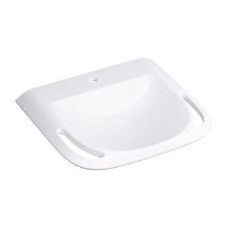 Omnires HOLD M+ závesné umývadlo, 60 x 55 cm, biela lesk HOLDUWBP