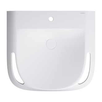 Omnires HOLD M+ závesné umývadlo, 60 x 55 cm, biela lesk HOLDUWBP