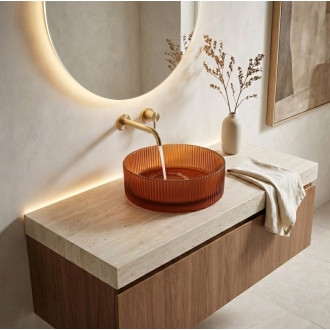 REA Umývadlo na dosku Suri Brown REA-U3613