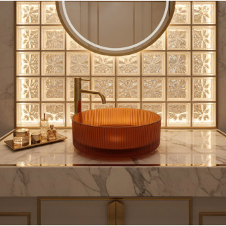 REA Umývadlo na dosku Suri Brown REA-U3613