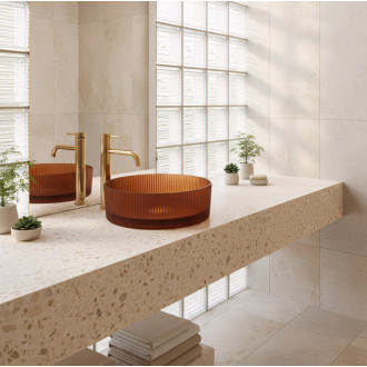 REA Umývadlo na dosku Suri Brown REA-U3613