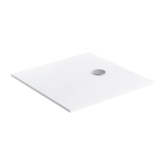 Omnires AQUAPURE konglomerátová sprchová vanička, 90 x 90 cm, biela mat AQUAPURE90-KBM