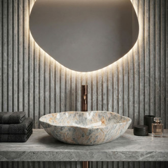 REA Umývadlo na dosku Pearl Ruststone REA-U0620