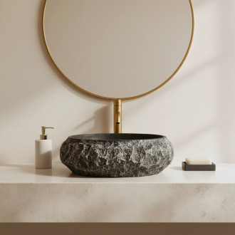 REA Umývadlo na dosku Mika Gabro Black REA-U0634