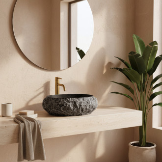 REA Umývadlo na dosku Mika Gabro Black REA-U0634