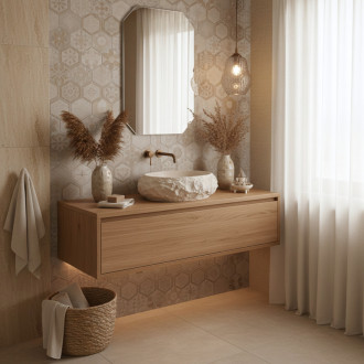 REA Umývadlo na dosku Mika Warm Beige REA-U7347