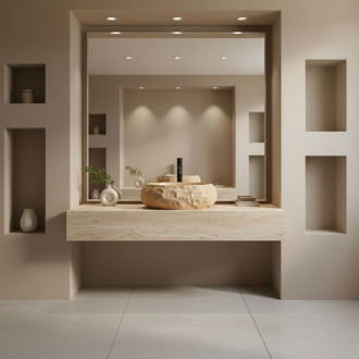 REA Umývadlo na dosku Mika Light Terracotta REA-U7348