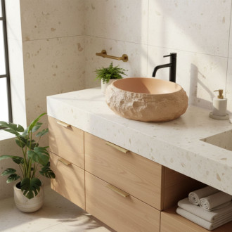 REA Umývadlo na dosku Mika Light Terracotta REA-U7348