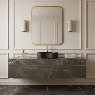 REA Umývadlo na dosku Margaret Black REA-U7344