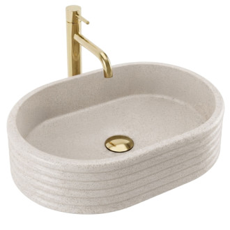 REA Umývadlo na dosku Nicoletta Beige REA-U7346