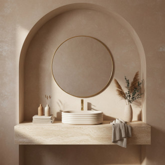 REA Umývadlo na dosku Nicoletta Beige REA-U7346