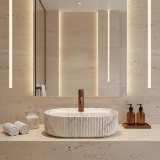 REA Umývadlo na dosku Marcela 50 Vanilla REA-U3514