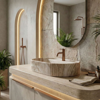 REA Umývadlo na dosku Marcela 60 Vanilla REA-U3517