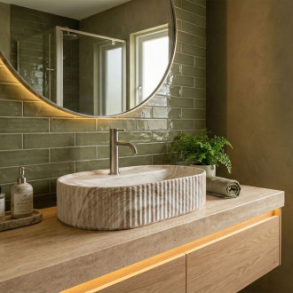 REA Umývadlo na dosku Marcela 60 Vanilla REA-U3517