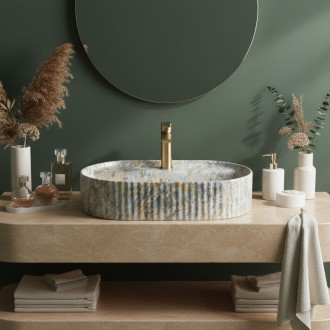 REA Umývadlo na dosku Marcela 60 Ruststone REA-U3518