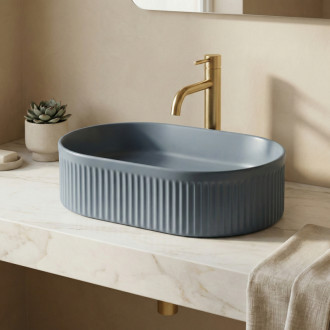 REA Umývadlo na dosku Vanda Blueberry Matt REA-U3535