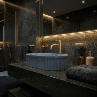 REA Umývadlo na dosku Vanda Blueberry Matt REA-U3535